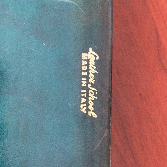 Vintage Italian Leather Gold Embossed Playing Card Box - Picture 7 of 9